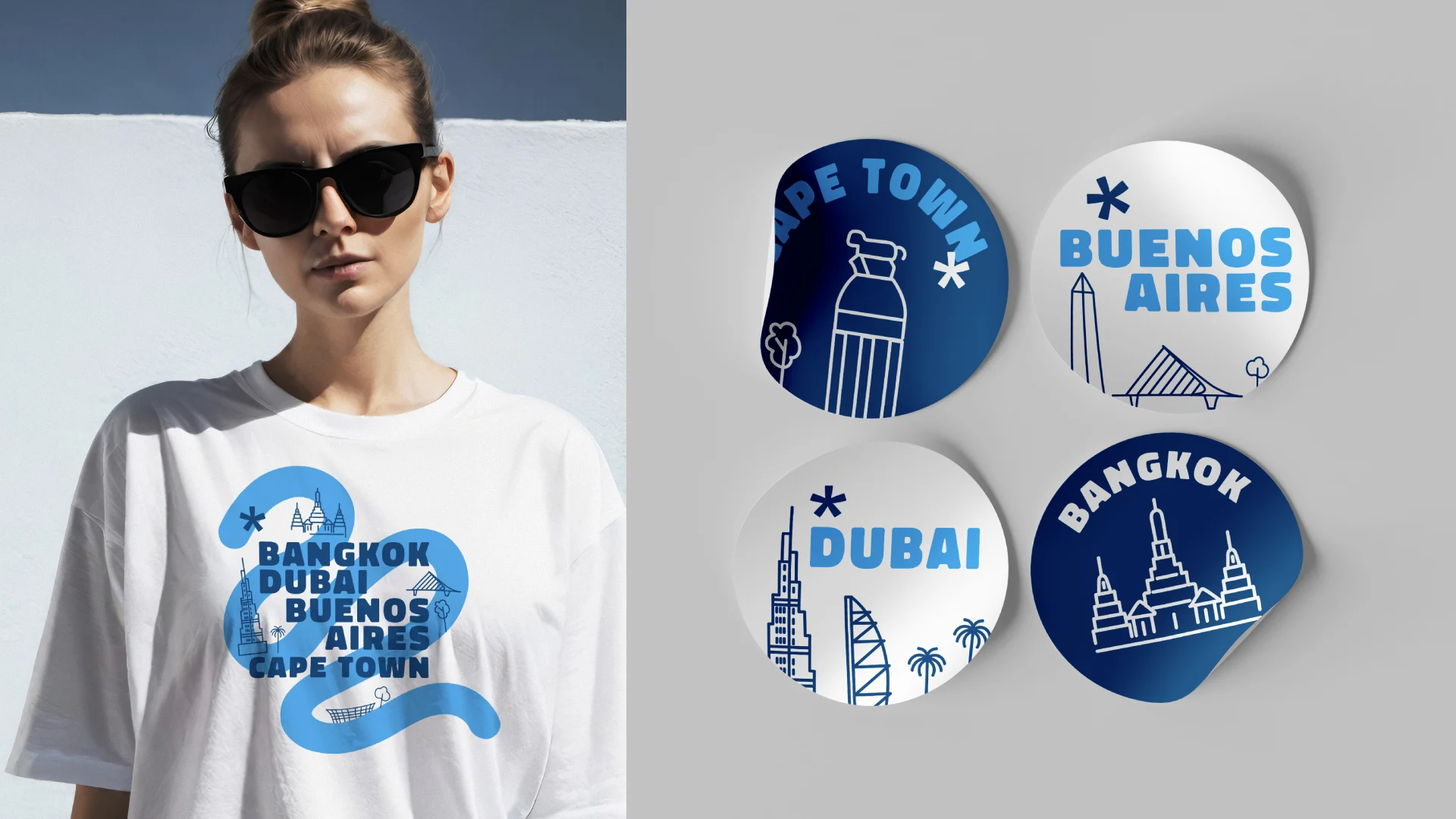 Villas Seedstars – camiseta y stickers de la campaña